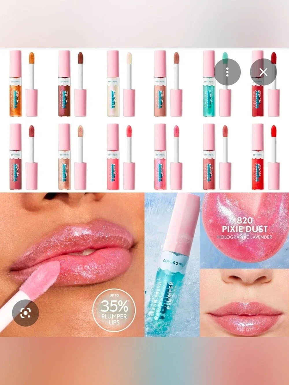 CoverGirl Yummy Plumper Gloss, Elf Lip Lacquer & AOA Studio Tinted Lip Oil BNIB
